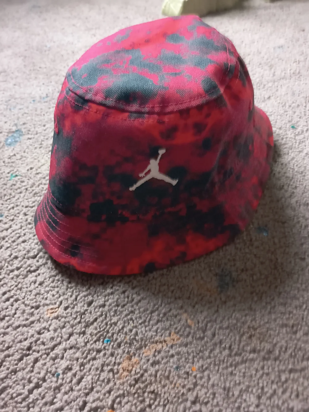 Little kids Jordan Red And Black Bucket Hat